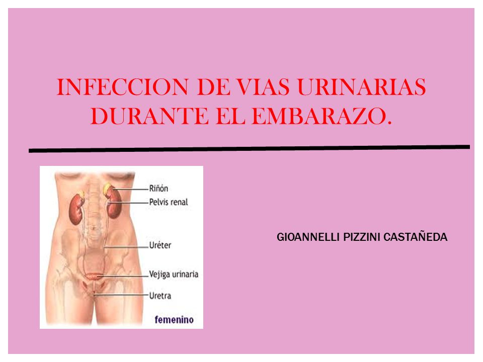 infeccion de vias urinarias en el embarazo
